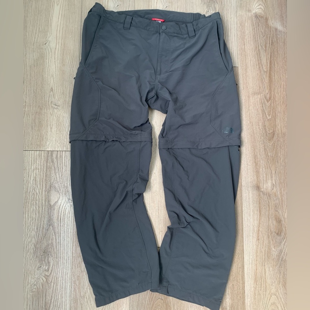 The North Face Convertible Zip-Off Hiking Pants - Dark Grey - Size 34